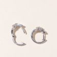 18k White Gold Diamond Huggie Earrings | 0.30ctw | Sale