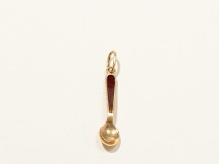 Enameled Gold Spoon Charm Online