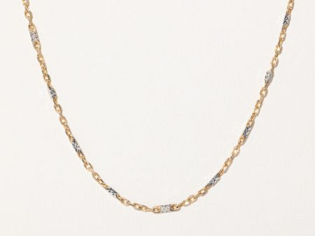 10k Two Tone Gold Chain | 22  | Discount