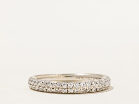 Vera Wang  Double Row Semi Eternity Diamond Band | 0.33ctw | SZ 6.25 | Online now