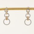 Two Tone Gold Diamond Drop Earrings | 0.40ctw | Fashion