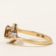 Mandarin Citrine & Diamond Ring | 0.37ct, 0.02ctw | SZ 3 | on Sale