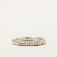 Vera Wang  Double Row Semi Eternity Diamond Band | 0.33ctw | SZ 6.25 | Online now