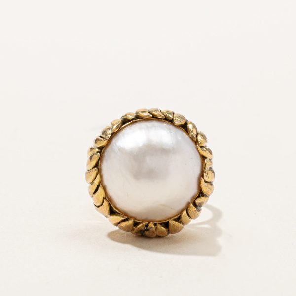 Pearl Dome Ring | SZ 6.25 | Cheap