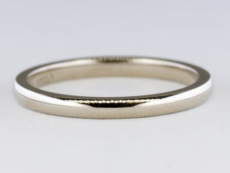 100 Ways  14k White Gold Dainty Band | 2mm Online Sale