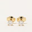 100 Ways  Diamond Stud Earrings With Eagle Claws and Guardian Backs | 0.49ctw | For Cheap