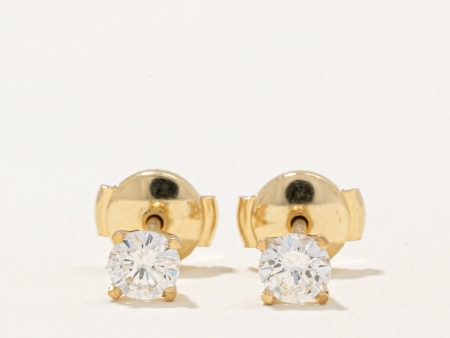 100 Ways  Diamond Stud Earrings With Eagle Claws and Guardian Backs | 0.49ctw | For Cheap