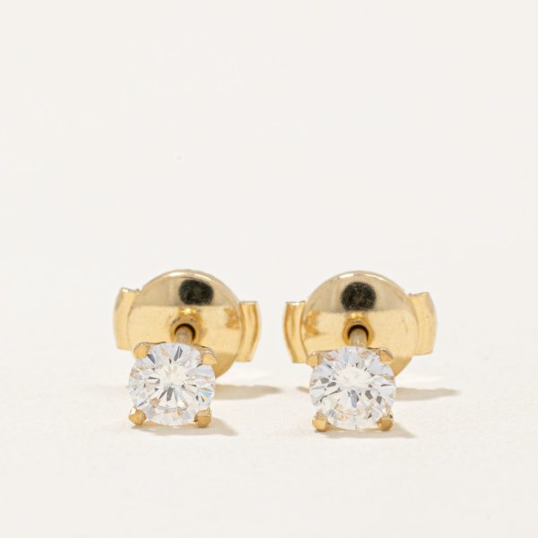 100 Ways  Diamond Stud Earrings With Eagle Claws and Guardian Backs | 0.49ctw | For Cheap