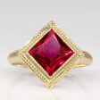 Synthetic Ruby Cocktail Ring | 1.65ct | SZ 6 | Online Hot Sale