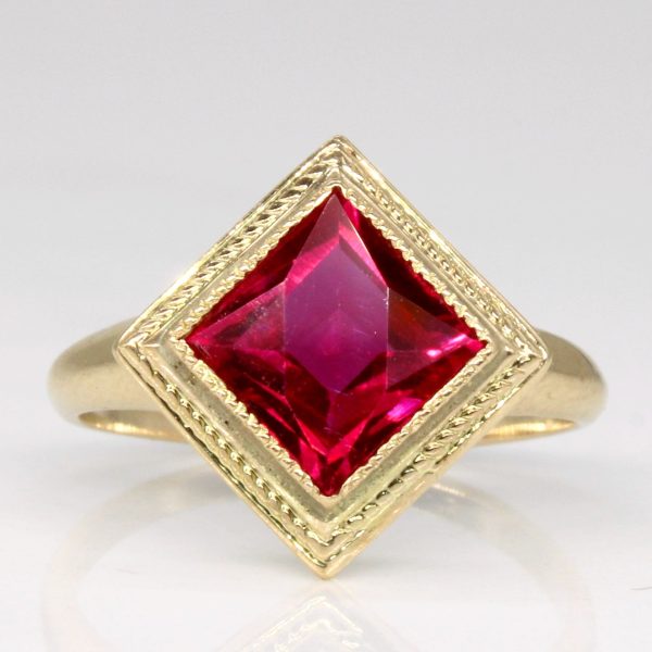 Synthetic Ruby Cocktail Ring | 1.65ct | SZ 6 | Online Hot Sale