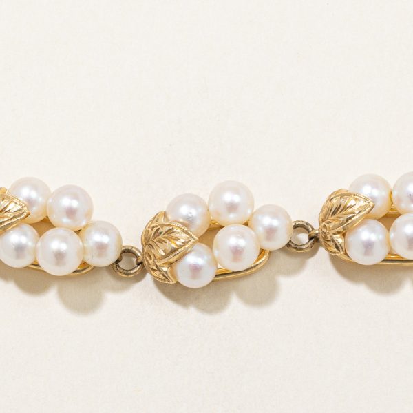 Mikimoto  Cluster Pearl Bracelet | 8  | For Sale