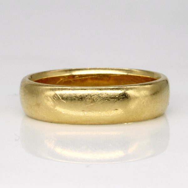 Victorian 1899 Birmingham 18k Yellow Gold Wedding Band | SZ 7.5 | For Cheap