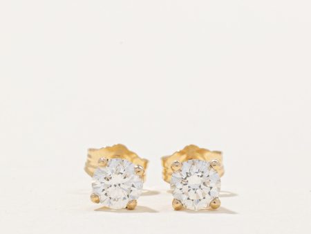 100 Ways  14k Diamond Stud Earrings | 0.75ctw SI2 E | Fashion