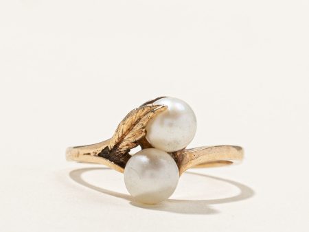 Two Stone Pearl Ring | SZ 8 | For Discount