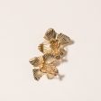 14K Yellow Gold Floral Earrings For Cheap