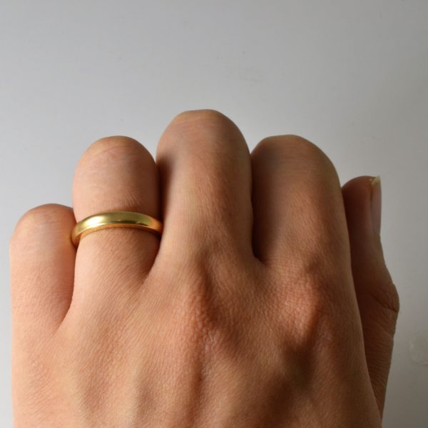 Plain 18k Gold Band | SZ 5.25 | Online Sale