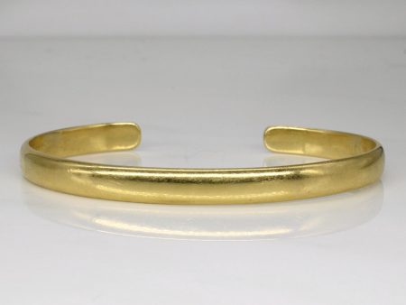 18k Yellow Gold Bangle 7  Discount