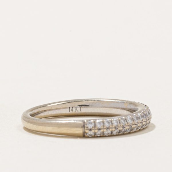 Vera Wang  Diamond Double Row Semi Eternity Love Ring | 0.38ctw | SZ 6.25 | Sale