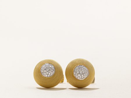 Yellow Gold & Diamond Cufflinks | 0.75ctw | Supply