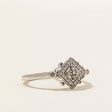 Ornate Diamond Ring | 0.17ctw | SZ 7.5 | Cheap