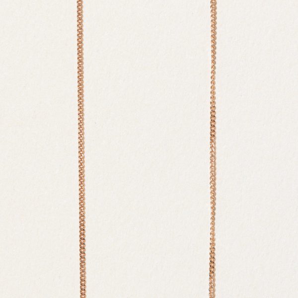 10k Rose Gold Curb Link Chain | 18  | For Sale