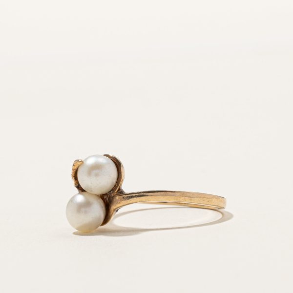 Two Stone Pearl Ring | SZ 8 | For Discount