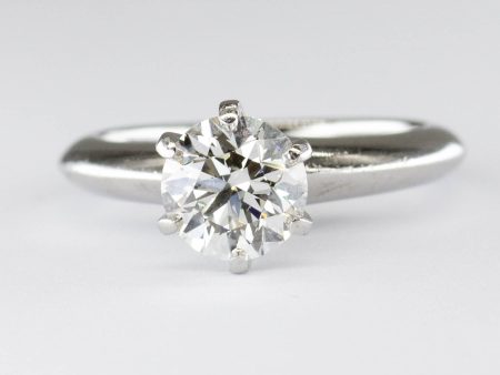 Tiffany & Co.  Diamond Platinum Solitaire Engagement Ring | 1.06ctw VS2 I | SZ 3.5 For Cheap