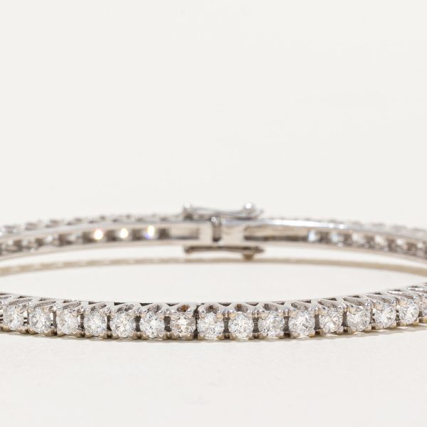 Diamond Bangle Bracelet | 5.60ctw I1 I2 G H | 8  | For Discount