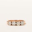 Rose Gold Four Stone Diamond Ring | 1.36ctw | SZ 7.75 | Sale