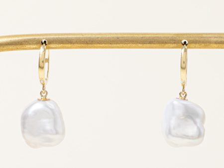 100 Ways  Keshi Freshwater Pearl Hoop Drop Earrings Supply