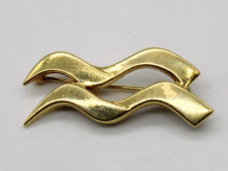 Tiffany & Co  Paloma Picasso Double Wave 18k Brooch Online Hot Sale