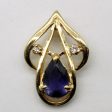 Iolite & Diamond Pendant | 0.46ct, 0.02ctw | Sale