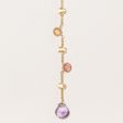 Marco Bicego by Birks  18k Yellow Gold Multi Gem and Diamond Lariat | 10.5ctw | 14  For Sale