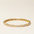 18K Yellow Gold Diamond Bangle | 4.02ctw | 8  Supply