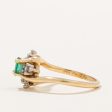 Emerald & Diamond Ring | 0.40ct, 0.10ctw | SZ 4.5 | Online