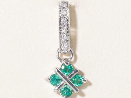 Emerald & Diamond Pendant | 0.12ctw, 0.03ctw | Discount