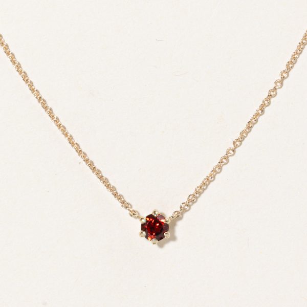 100 Ways  Mozambique Garnet Pendant Necklace | 0.33ct | 18  | Online Sale