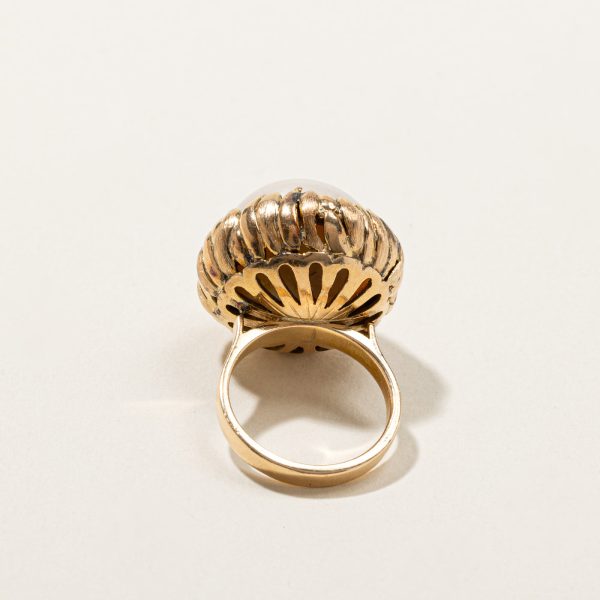 Pearl Dome Ring | SZ 6.25 | Cheap