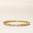 18K Yellow Gold Diamond Bangle | 4.02ctw | 8  Supply