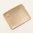 1925 Birmingham 9k Yellow Gold  SC  Initials Cigarette Case For Sale