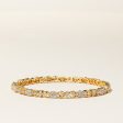 18K Yellow Gold Diamond Bangle | 4.02ctw | 8  Supply