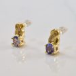 Oval Tanzanite & Diamond Stud Earrings | 0.70ctw, 0.06ctw | Online now