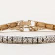 Two Tone Gold Illusion Set Diamond Bracelet | 0.27ctw | 7.5  | For Cheap