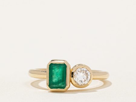 100 Ways  Emerald & Diamond Ring | 0.74ct, 0.37ct | SZ 6.75 | Online Hot Sale