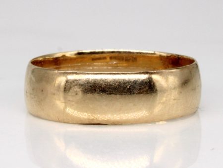 Victorian 1896 Birmingham 9k Yellow Gold Wedding band | SZ 6.25 | Online