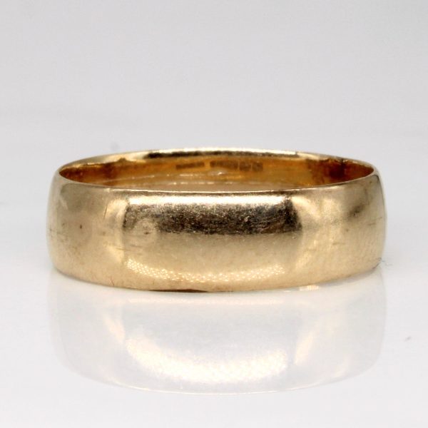 Victorian 1896 Birmingham 9k Yellow Gold Wedding band | SZ 6.25 | Online