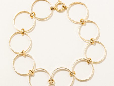 Cavelti  18k Circle Link Bracelet | 7  | For Sale