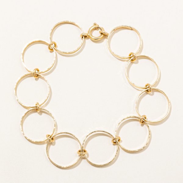 Cavelti  18k Circle Link Bracelet | 7  | For Sale