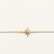 100 Ways  14k Yellow Gold Star Pendant Bracelet | 7  | Online now