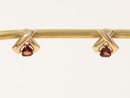 Triangle Garnet Earrings | 1.00ctw | Online Sale